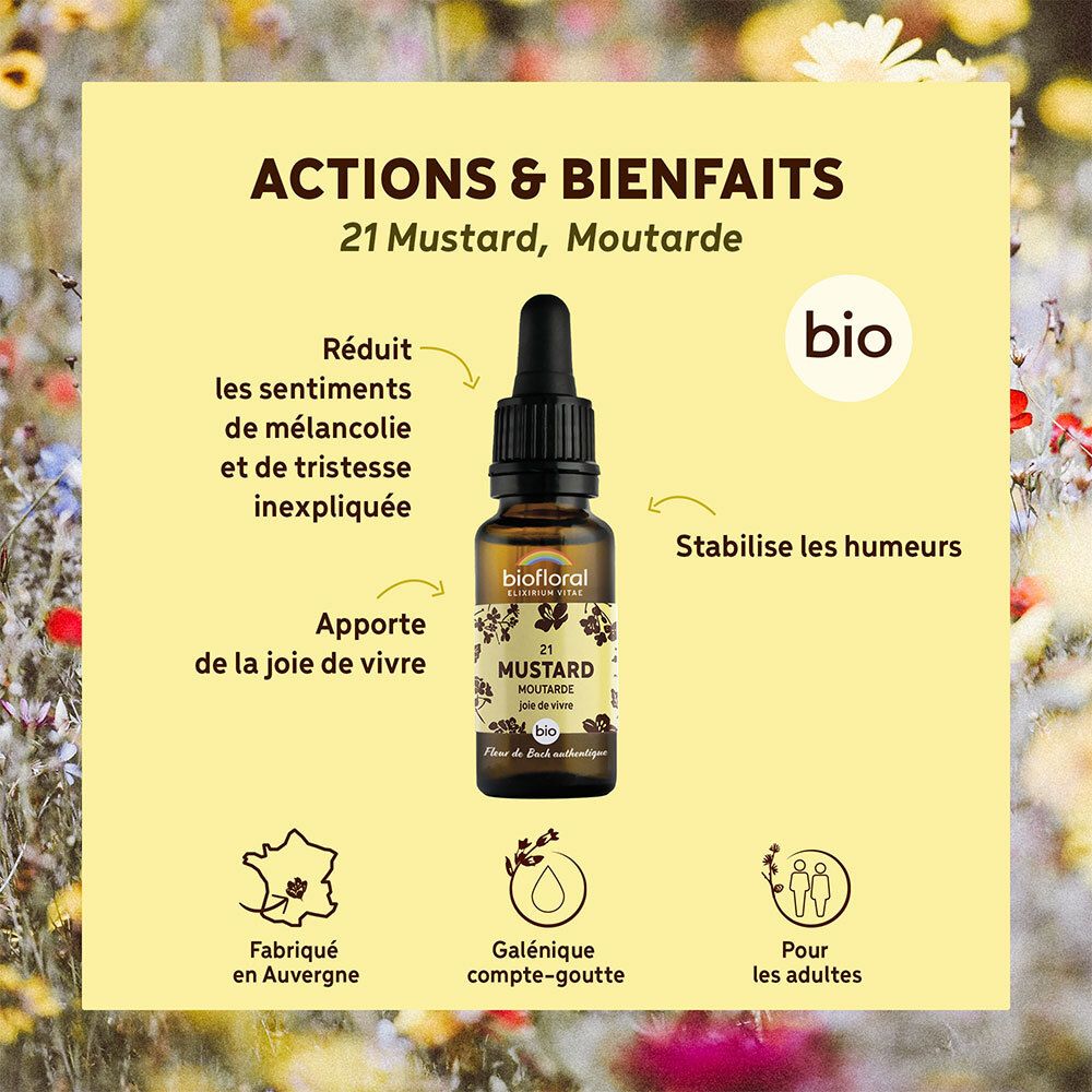 BIOFLORAL 21 - Mustar - Moutarde - 20 ml