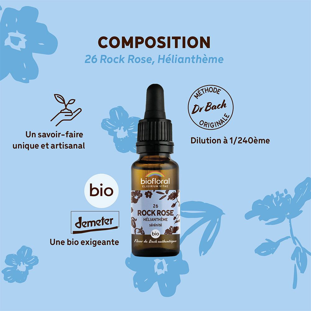 Biofloral Bachbloesems 26 Zonneroosje Bio