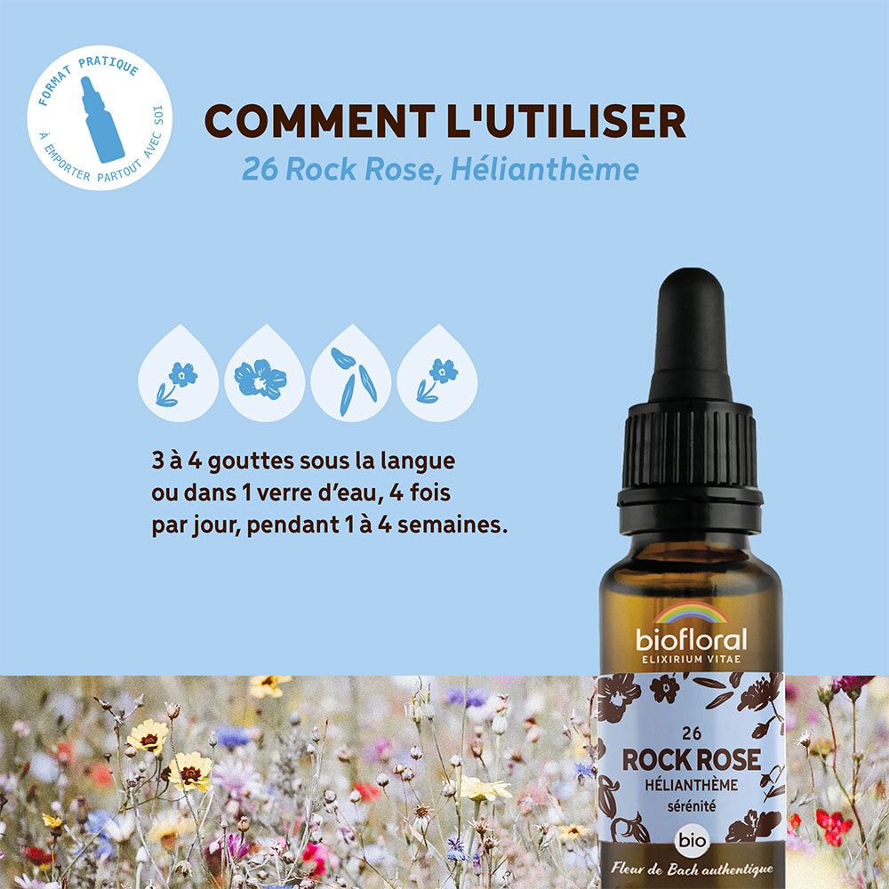 Biofloral Bachbloesems 26 Zonneroosje Bio