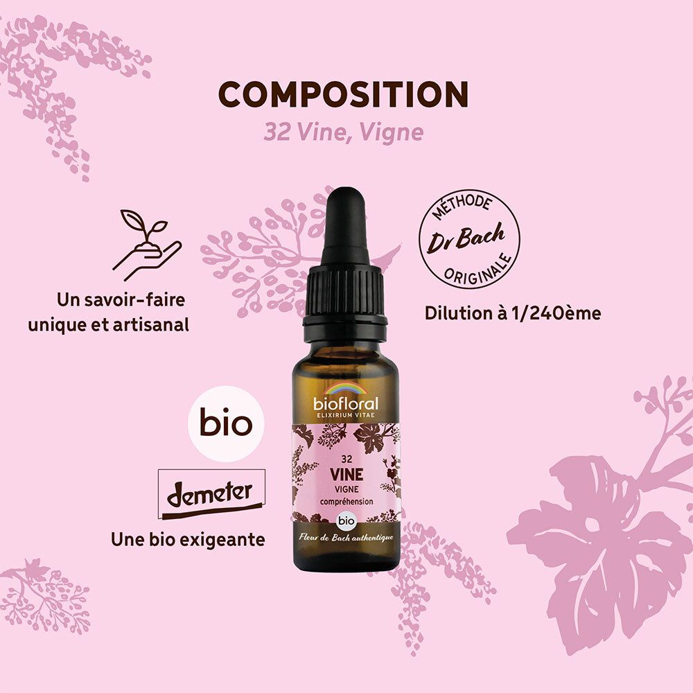 BIOFLORAL 32 - Vine - Vigne - 20 ml