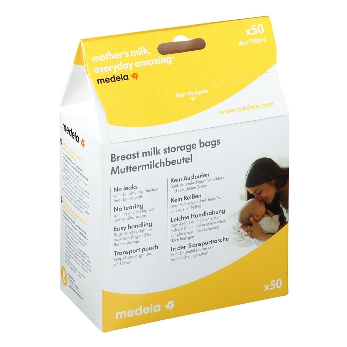 Medela Moedermelkbewaarzakjes Met Schenktuit 210ml 25st