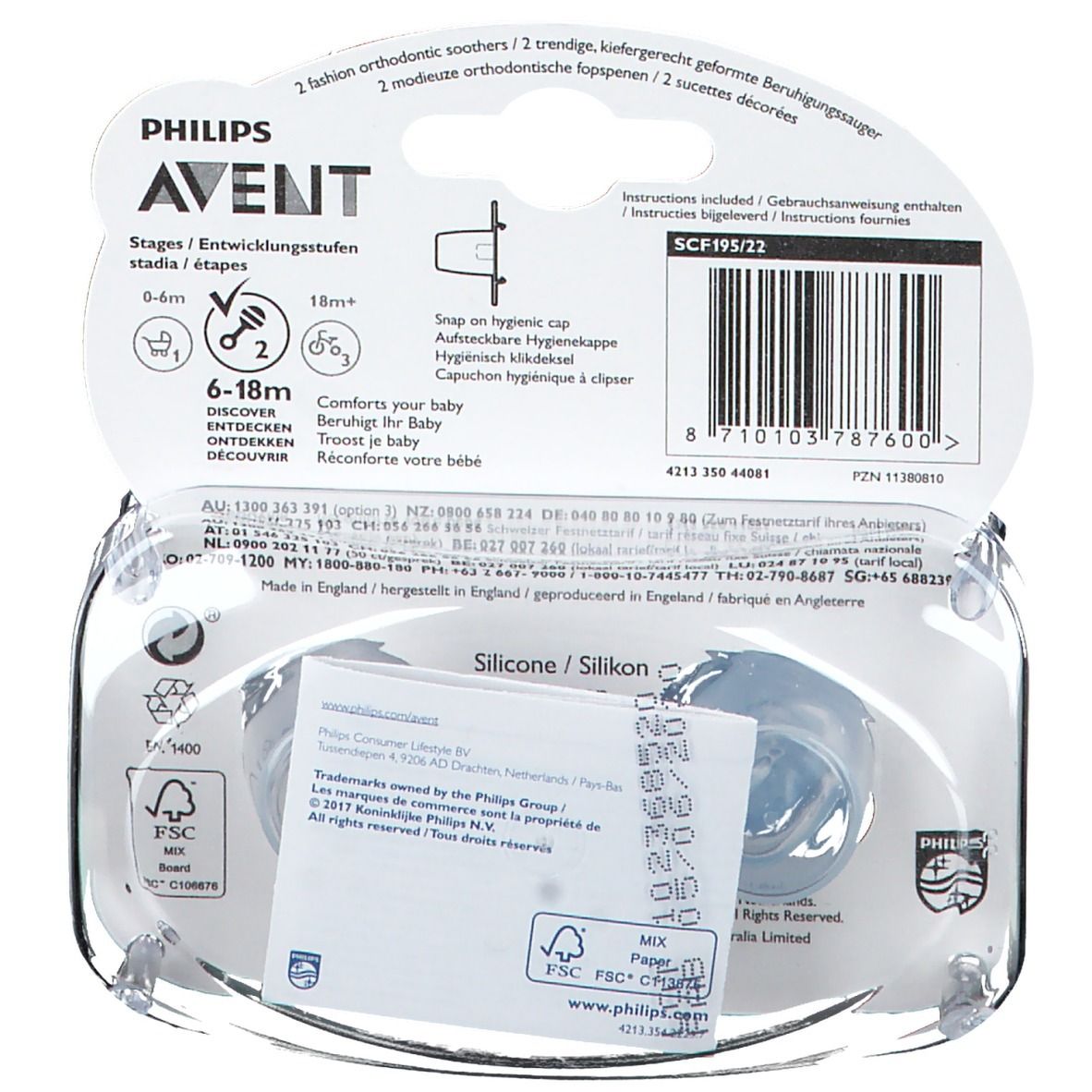 Avent Fopspeen Classic Olifant & Giraf 6 Maanden+ SCF195/22