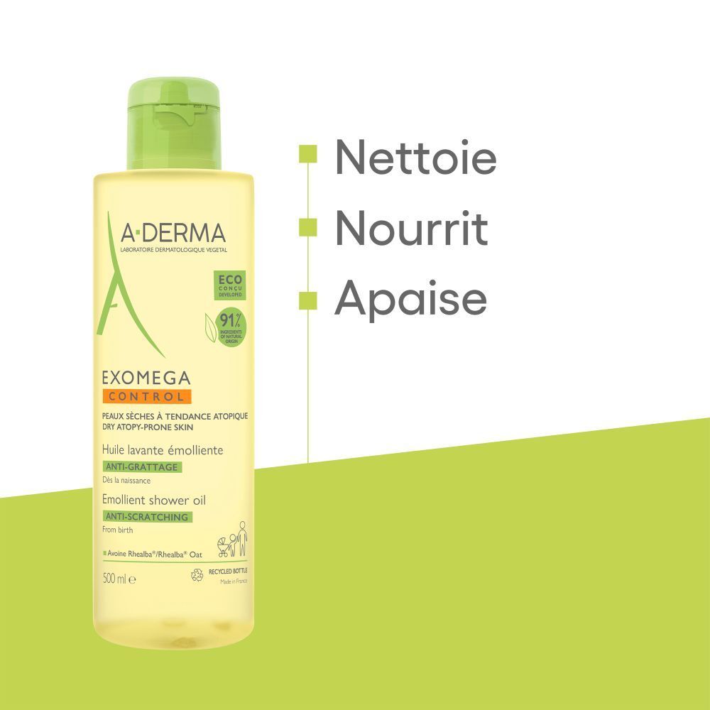A-Derma Exomega Control Huile Nettoyante Émolliente