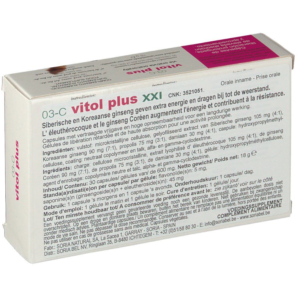 Soria Natural® 03-C Vitol Plus XXI