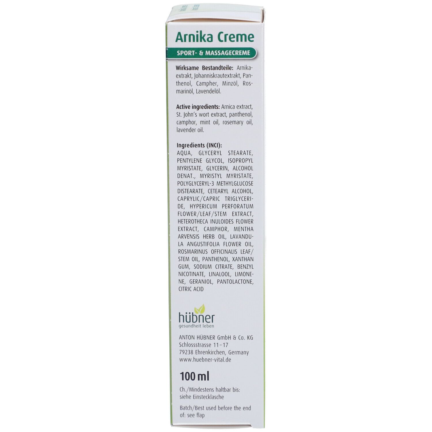 Hübner Arnica Cream