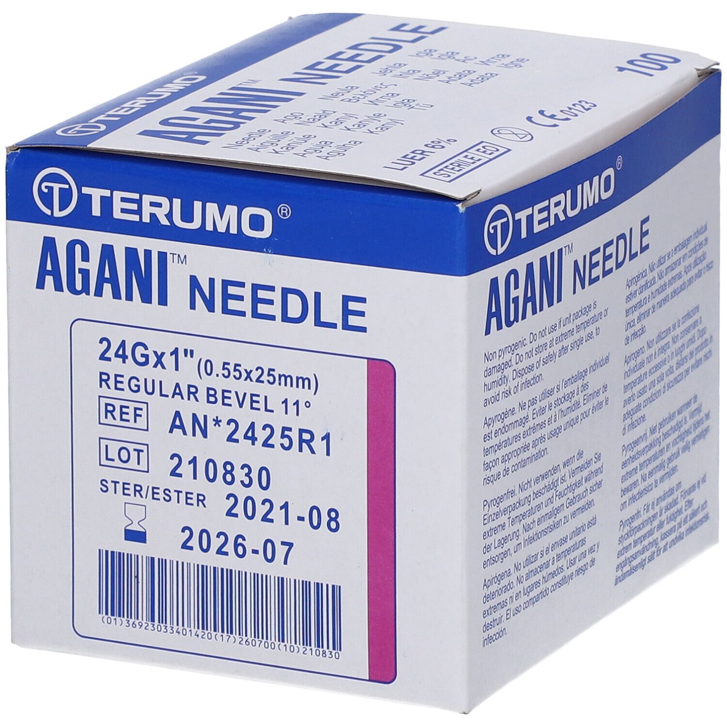 Terumo Agani 24g  0.55mm - 25mm