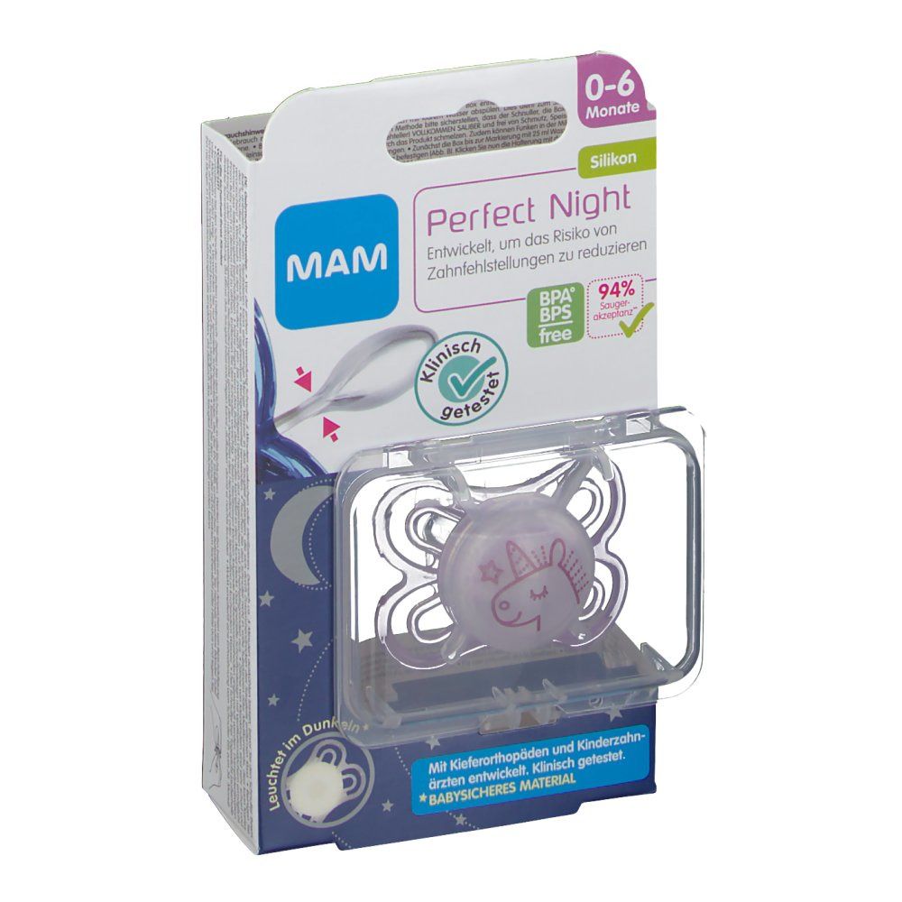 Mam Fopspeen Perfect Nacht Meisje 0-6Maanden