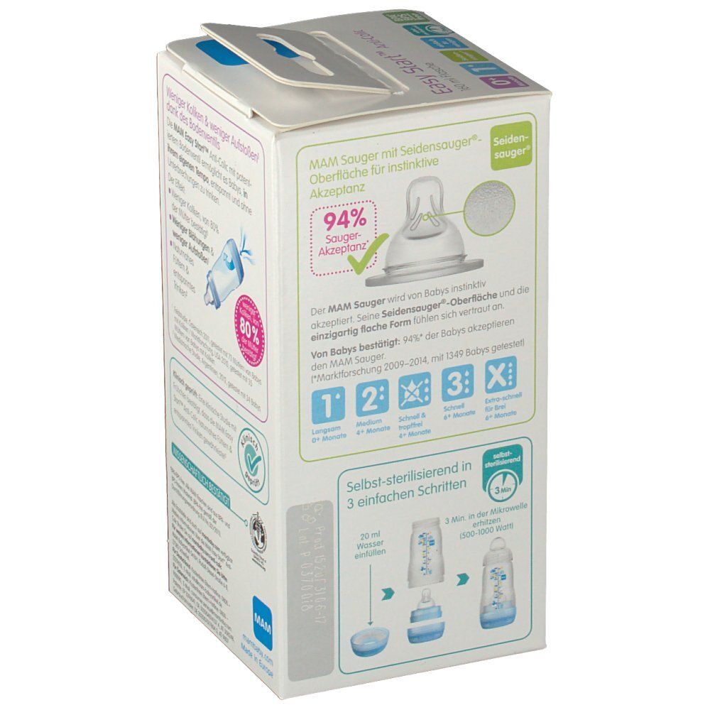 Mam Zuigfles Anti-Koliek Unisex 0Maanden+