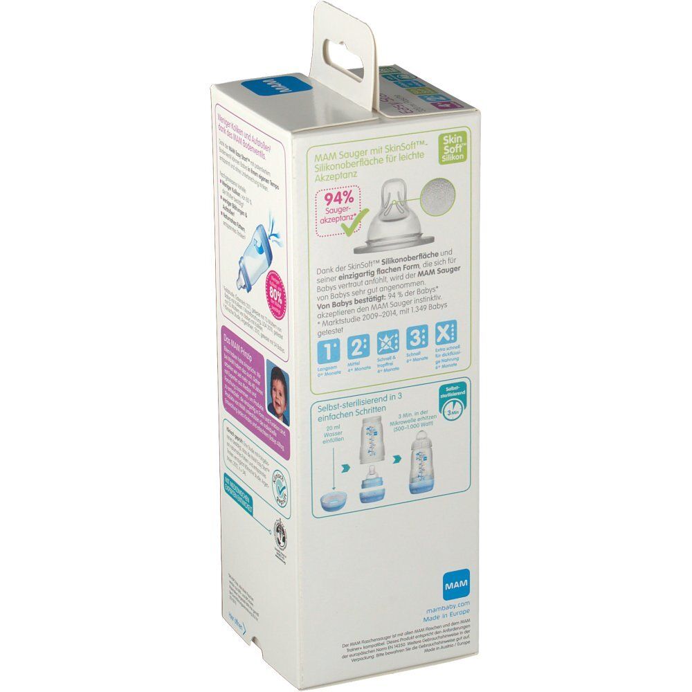 Mam Zuigfles Easy Start Anti-Koliek Meisje 4Maanden+