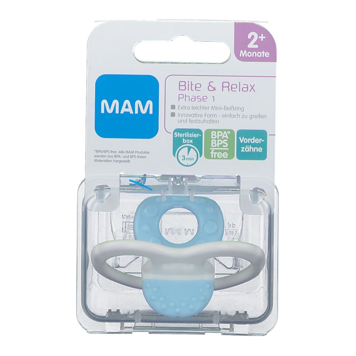 Mam Bite & Relax Phase 1 Garçon 2Mois+