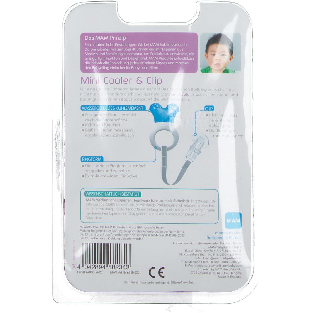 Mam Cooler & Clip Mini Fille 2Mois+