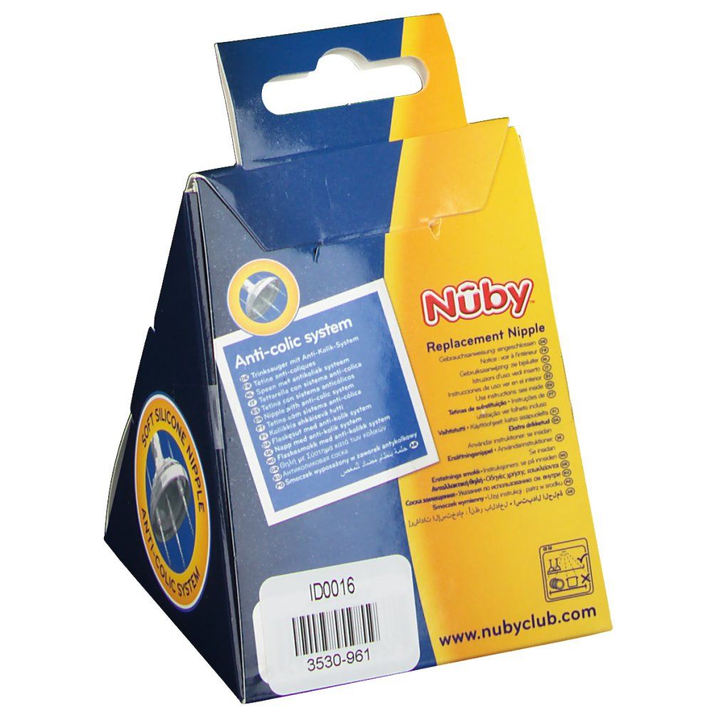 Nuby Tétine D'Alimentation Softflex Medium Flow 6Mois+ ID0016