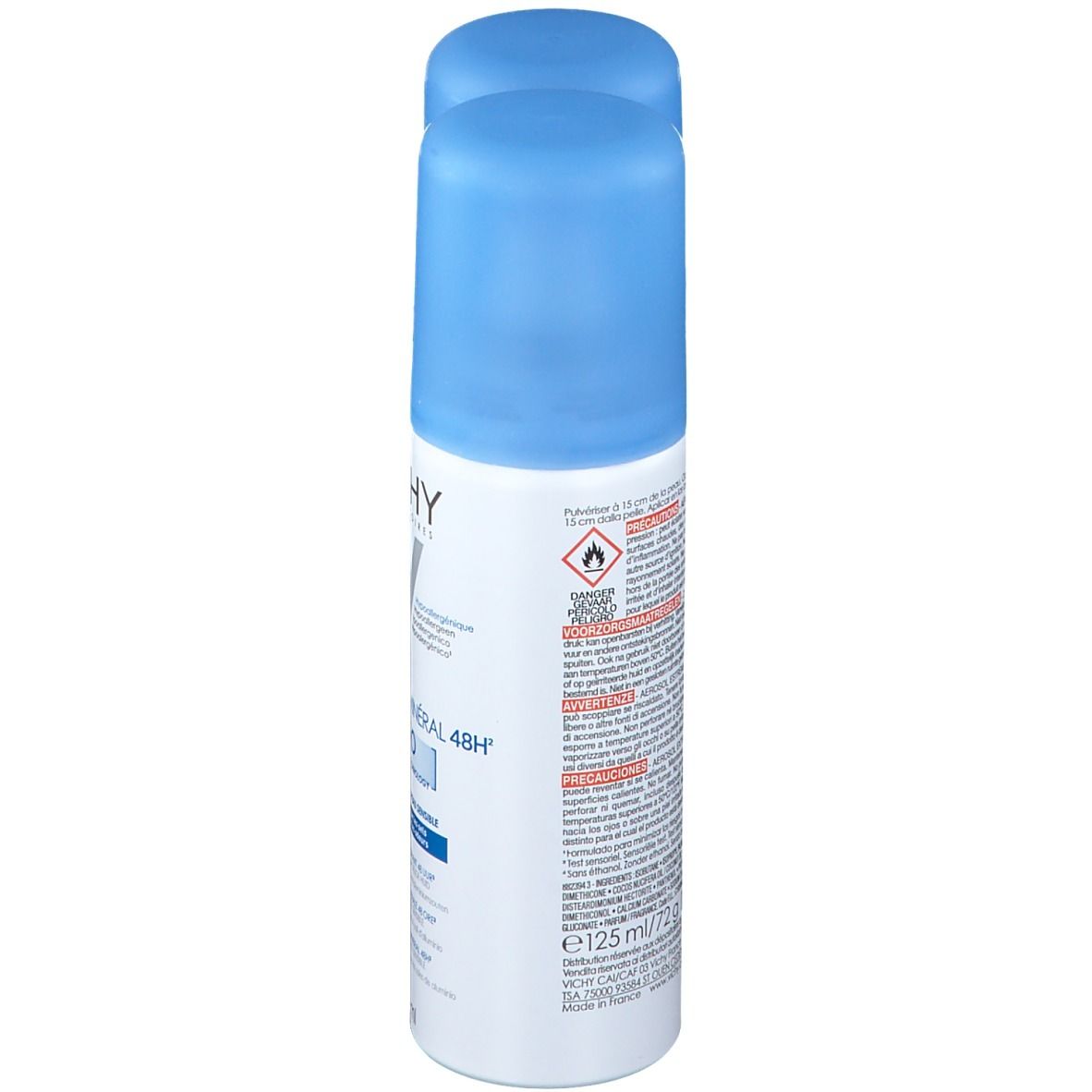 Vichy Deodorant Anti-Transpiratie Mineral 48h Duo