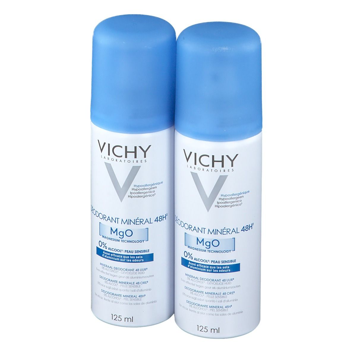 Vichy Deodorant Anti-Transpiratie Mineral 48h Duo