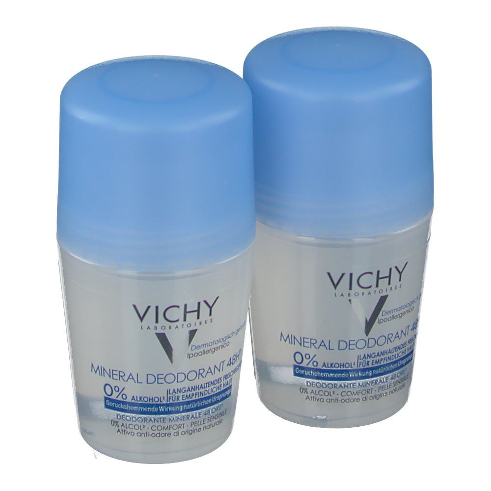 Vichy Déodorant Minéral Peau Réactive 48H Duo