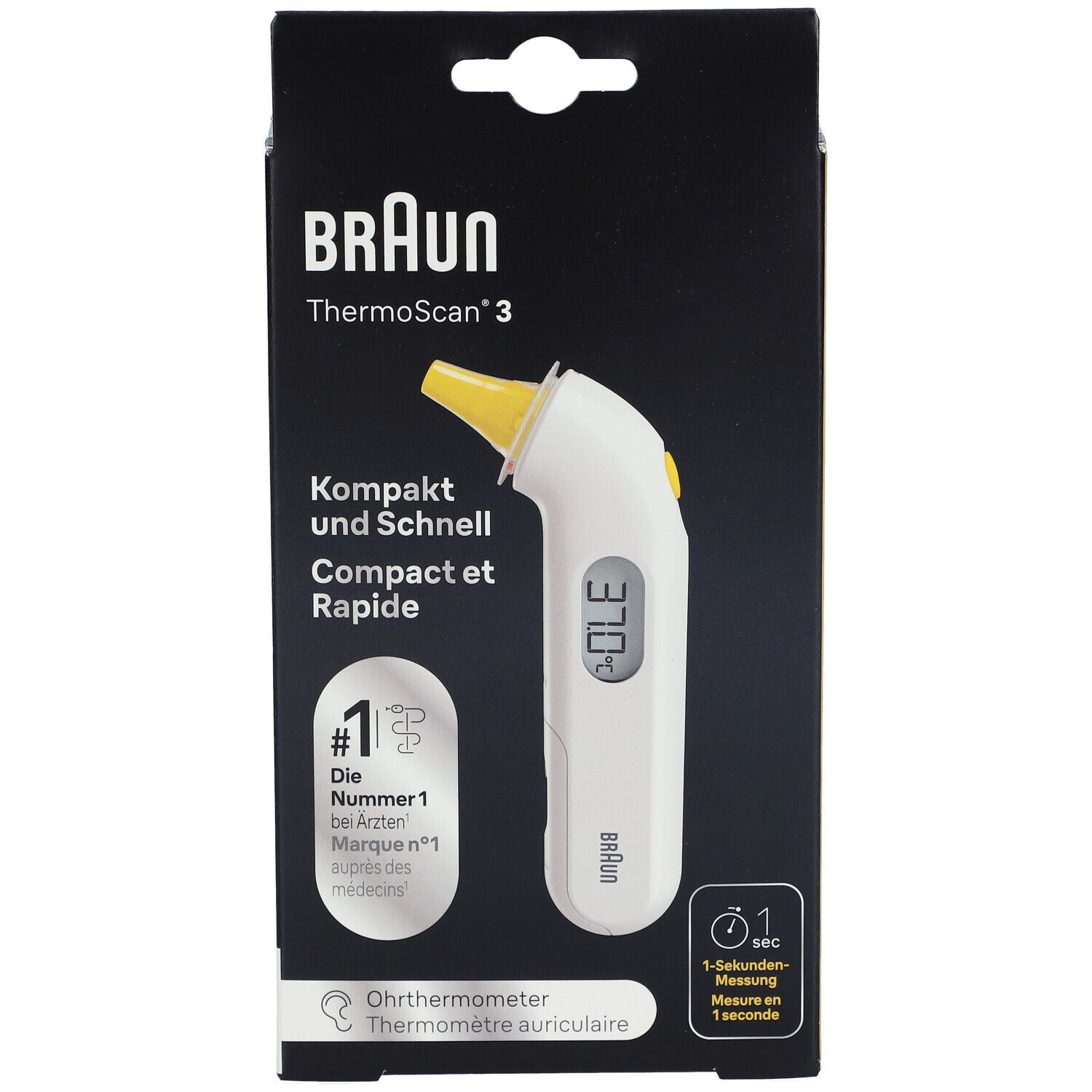 Thermomètre auriculaire compact ThermoScan® 3 de Braun