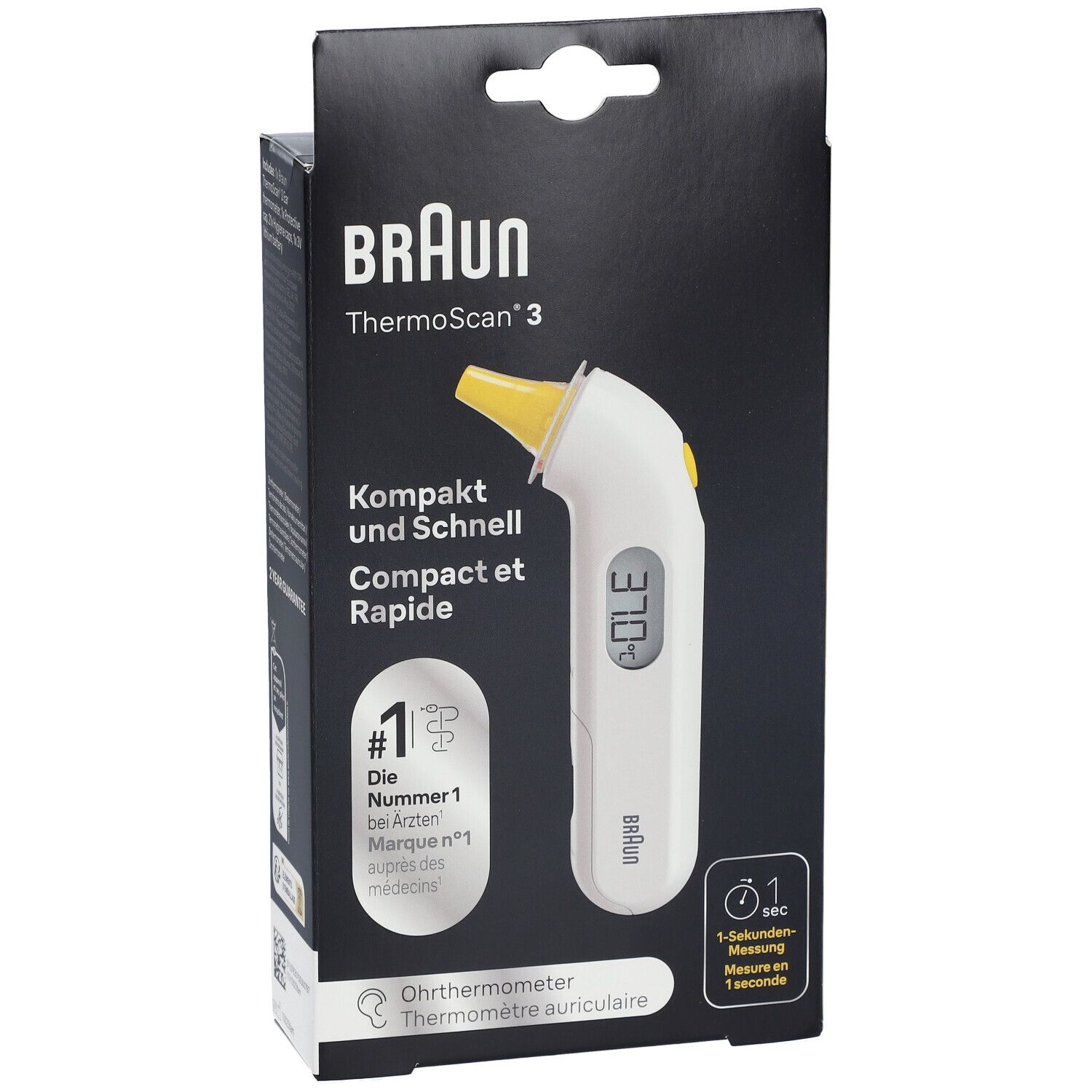 Thermomètre auriculaire compact ThermoScan® 3 de Braun