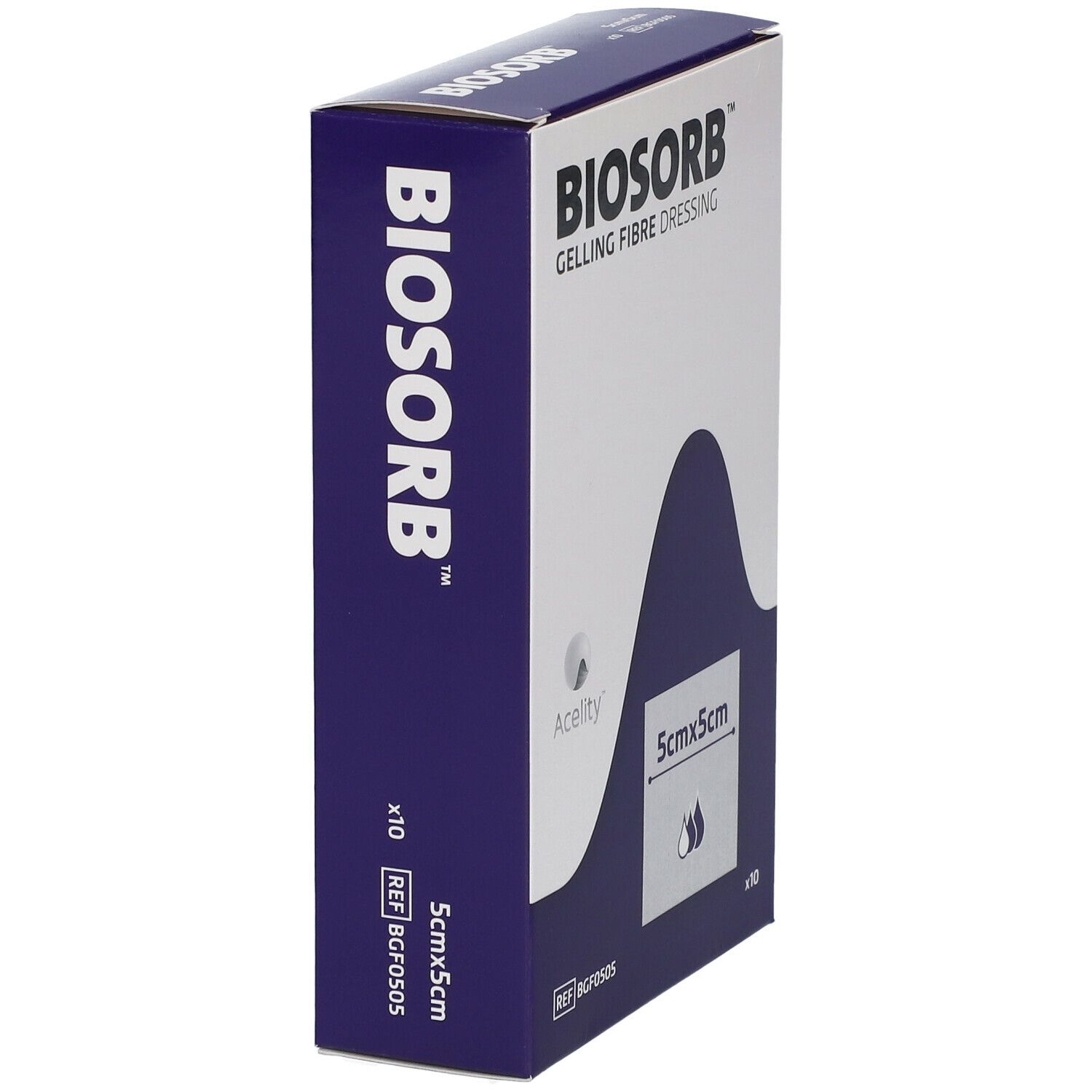 Biosorb Pansement De Fibre Avec Gel 5x5 cm BGF0505