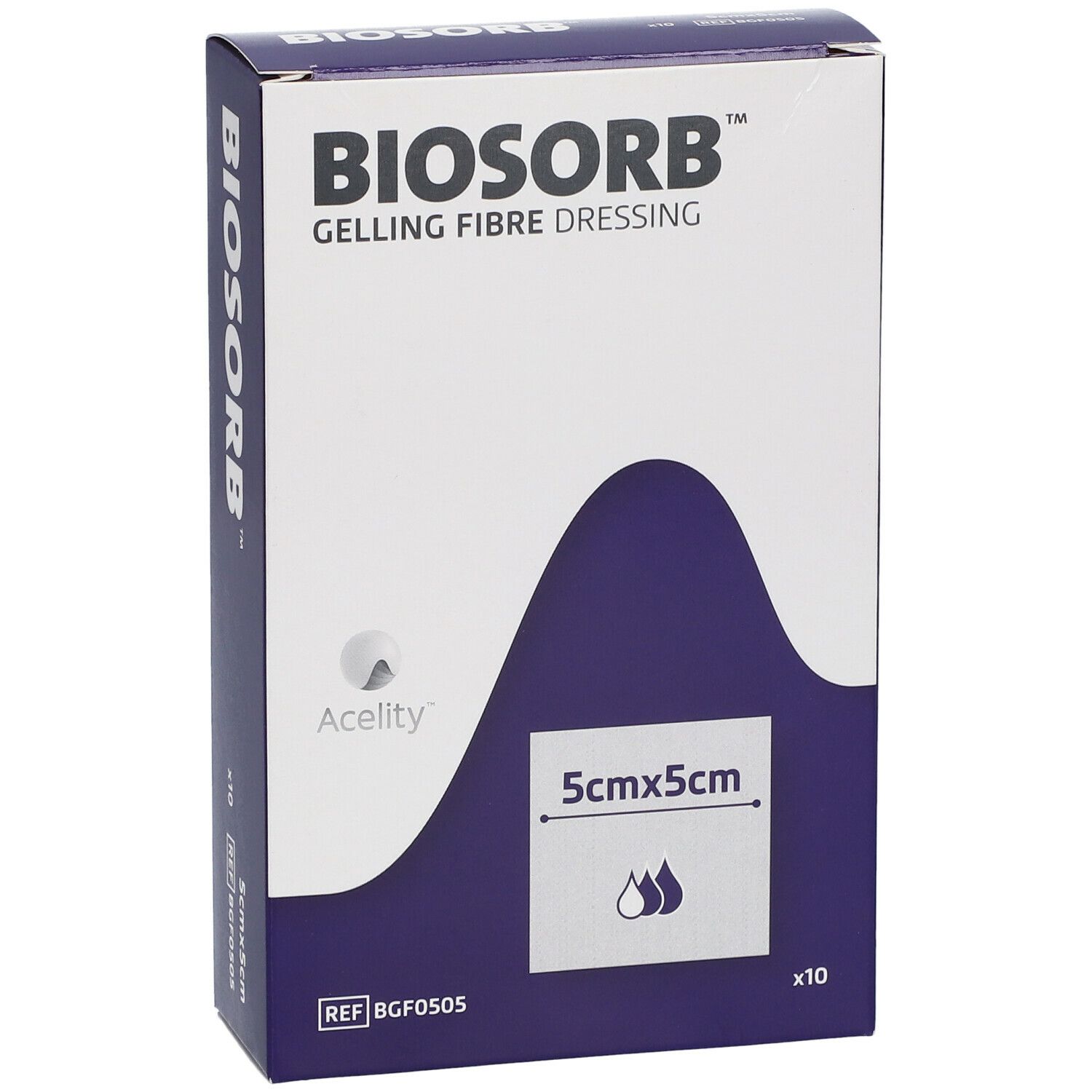 Biosorb Pansement De Fibre Avec Gel 5x5 cm BGF0505