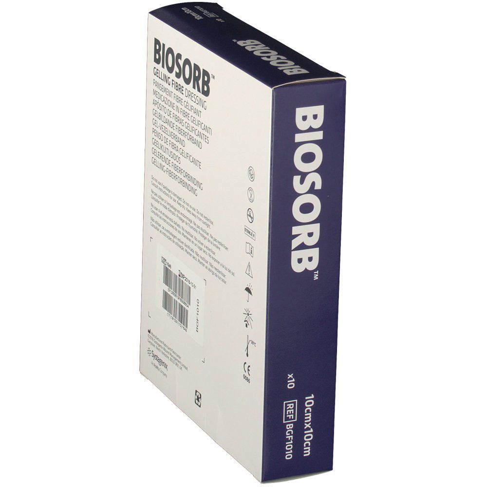 Biosorb Pansement De Fibre Avec Gel 10x10 cm BGF1010