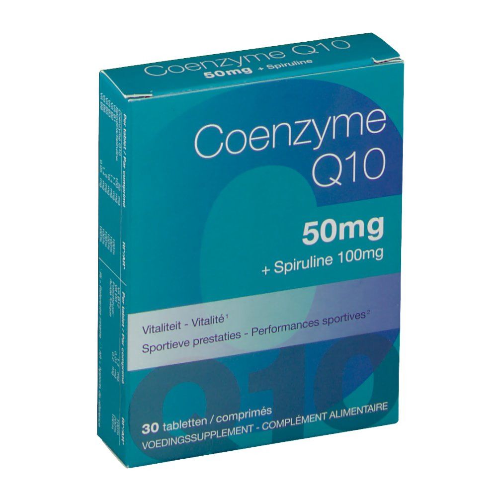 Coenzyme Q10 50mg + Spiruline 100mg