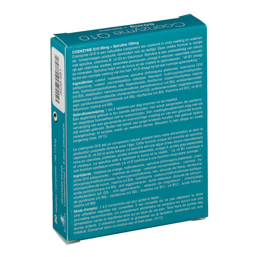 Coenzyme Q10 50mg + Spiruline 100mg