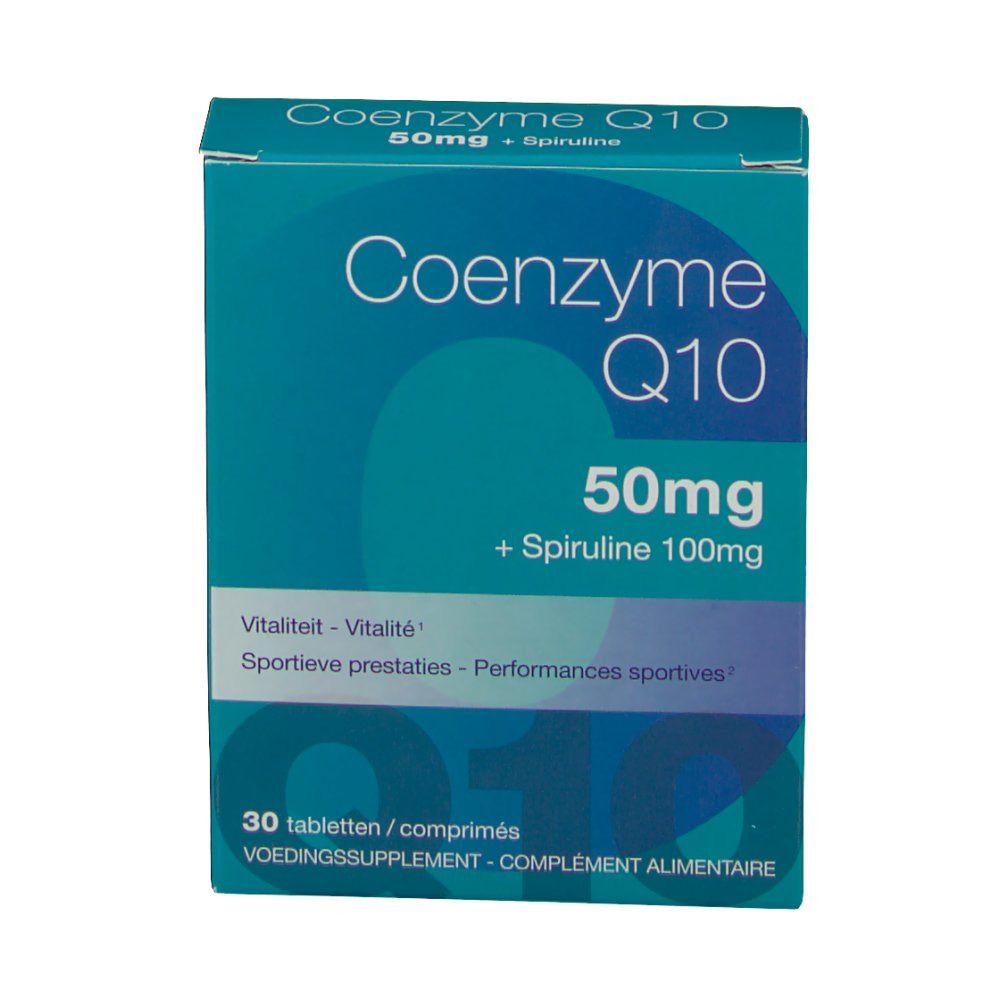 Coenzyme Q10 50mg + Spiruline 100mg