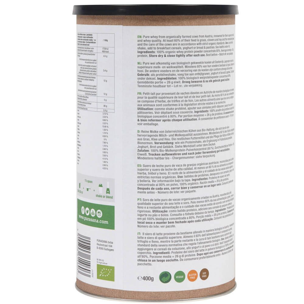 Purasana® Whey Protein Naturel Bio