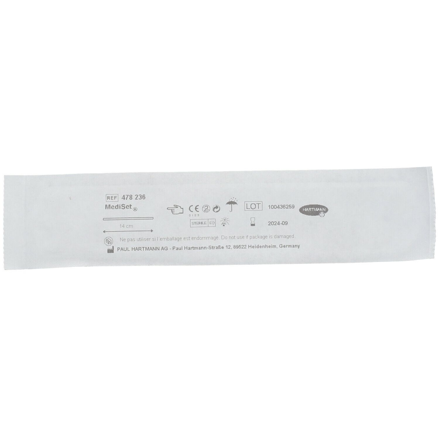Hartmann Mediset Peilsonde 227 Metaal 14cm