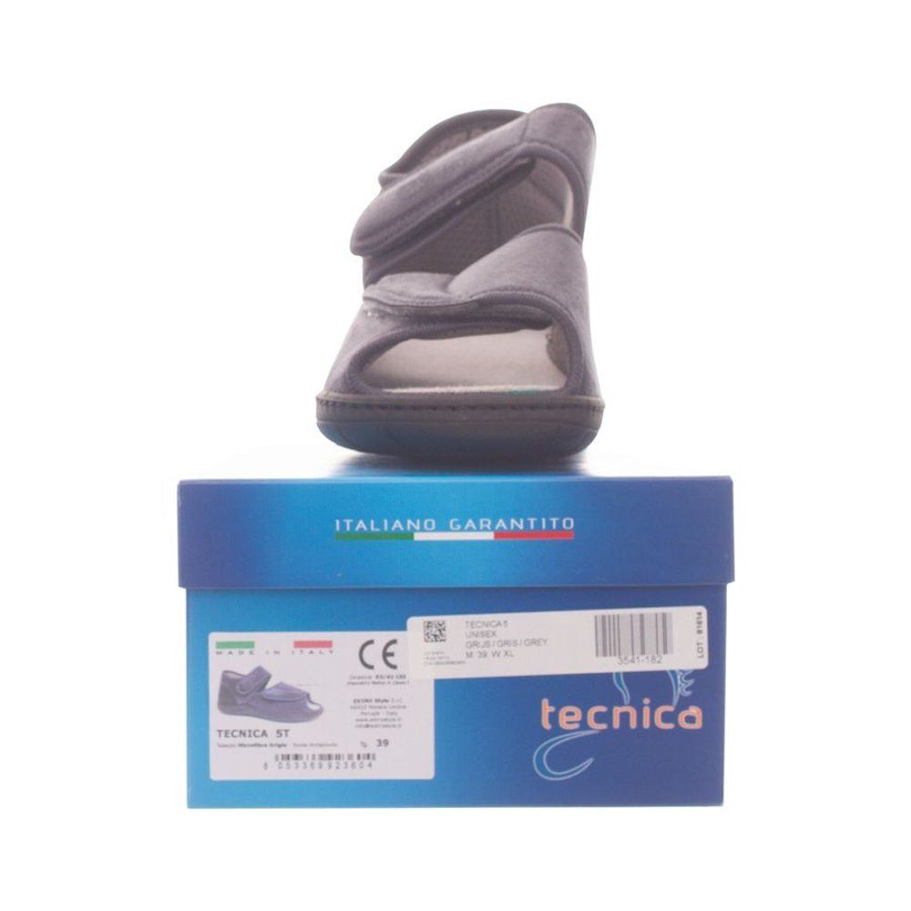 Bota Tecnica 5 Comfort grise, taille 39, sur boîte bleue. Marque Tecnica. Garantie italienne.