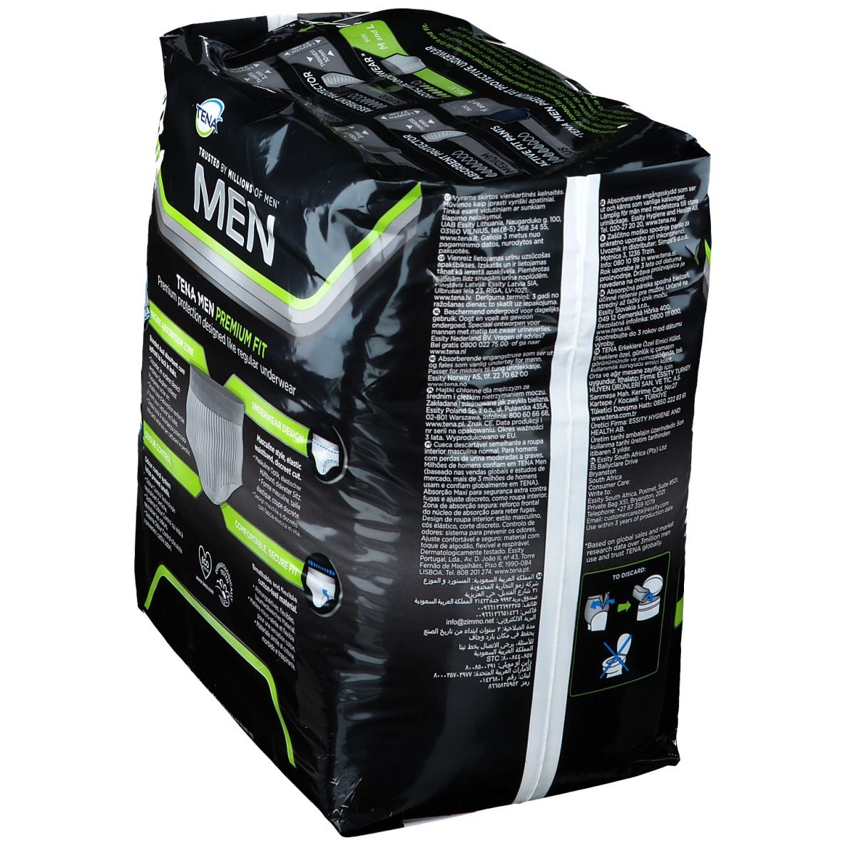 TENA Men Premium Fit Protective Underwear Level 4 Large