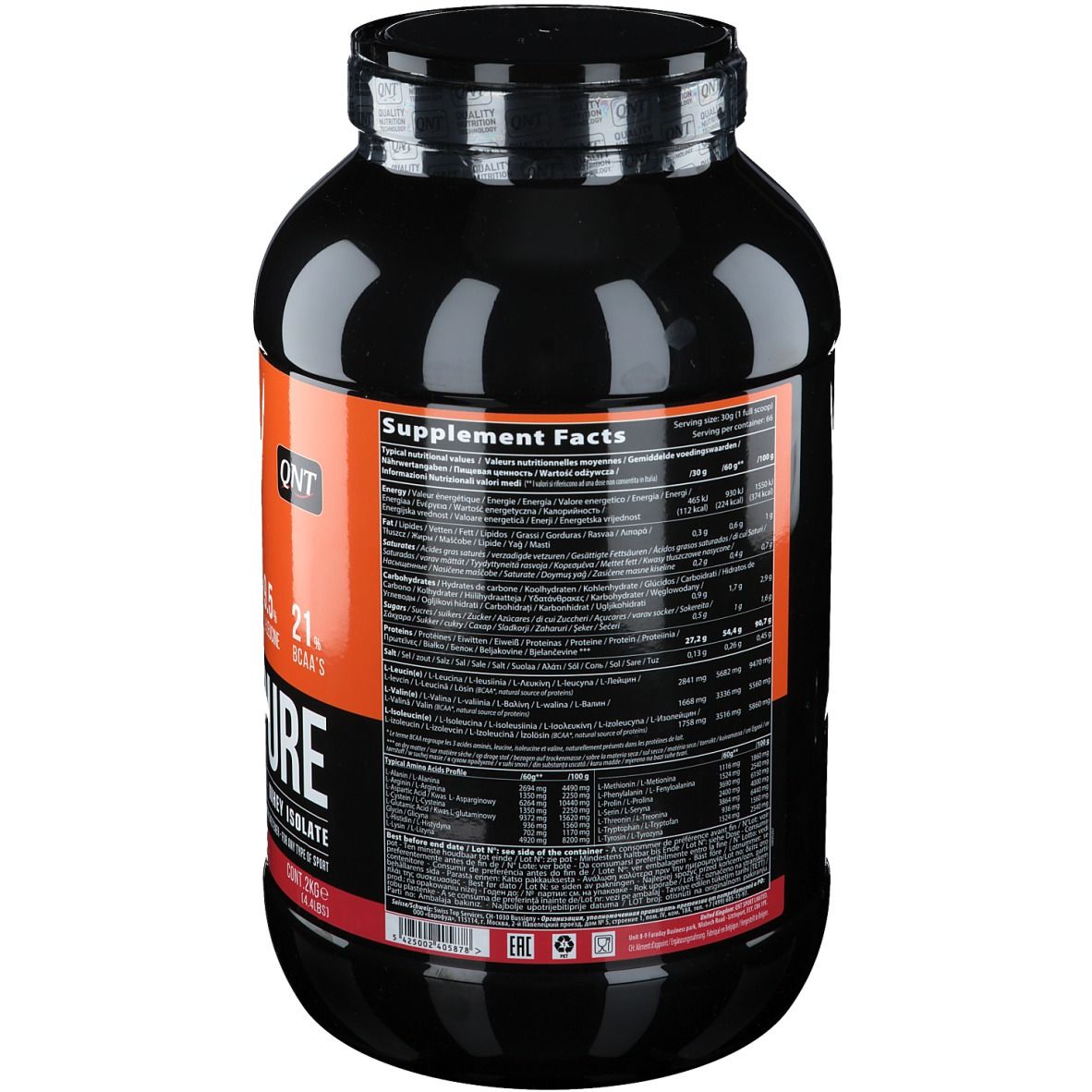QNT Metapure Zero Carb Fraise