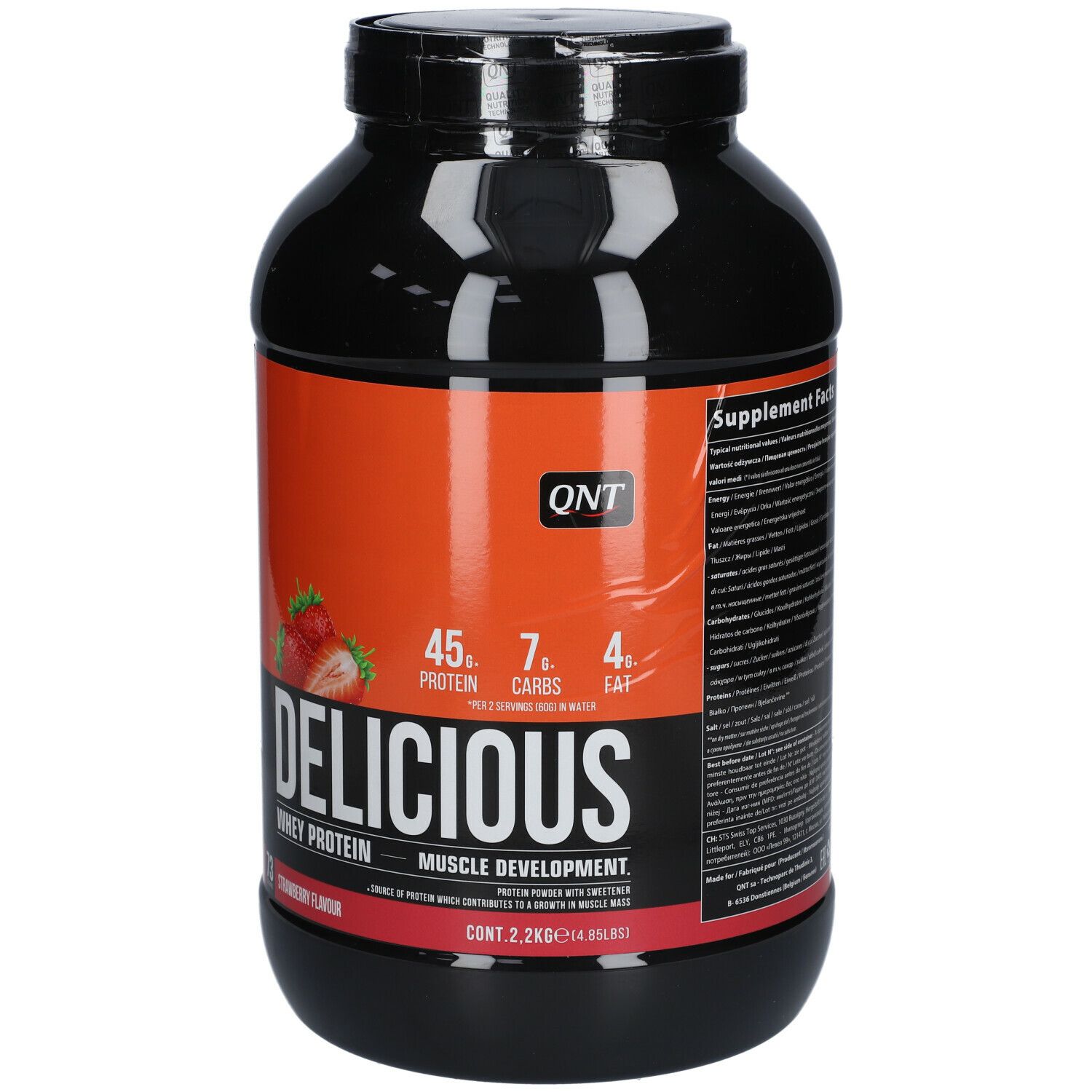 QNT Delicious Whey Protein Aardbei