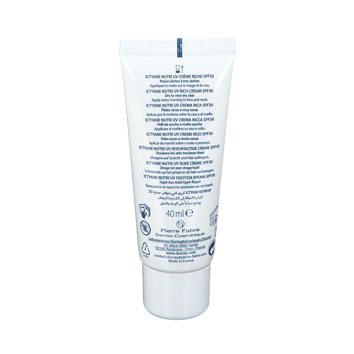 Ducray Ictyane Nutri UV Crème Riche SPF30