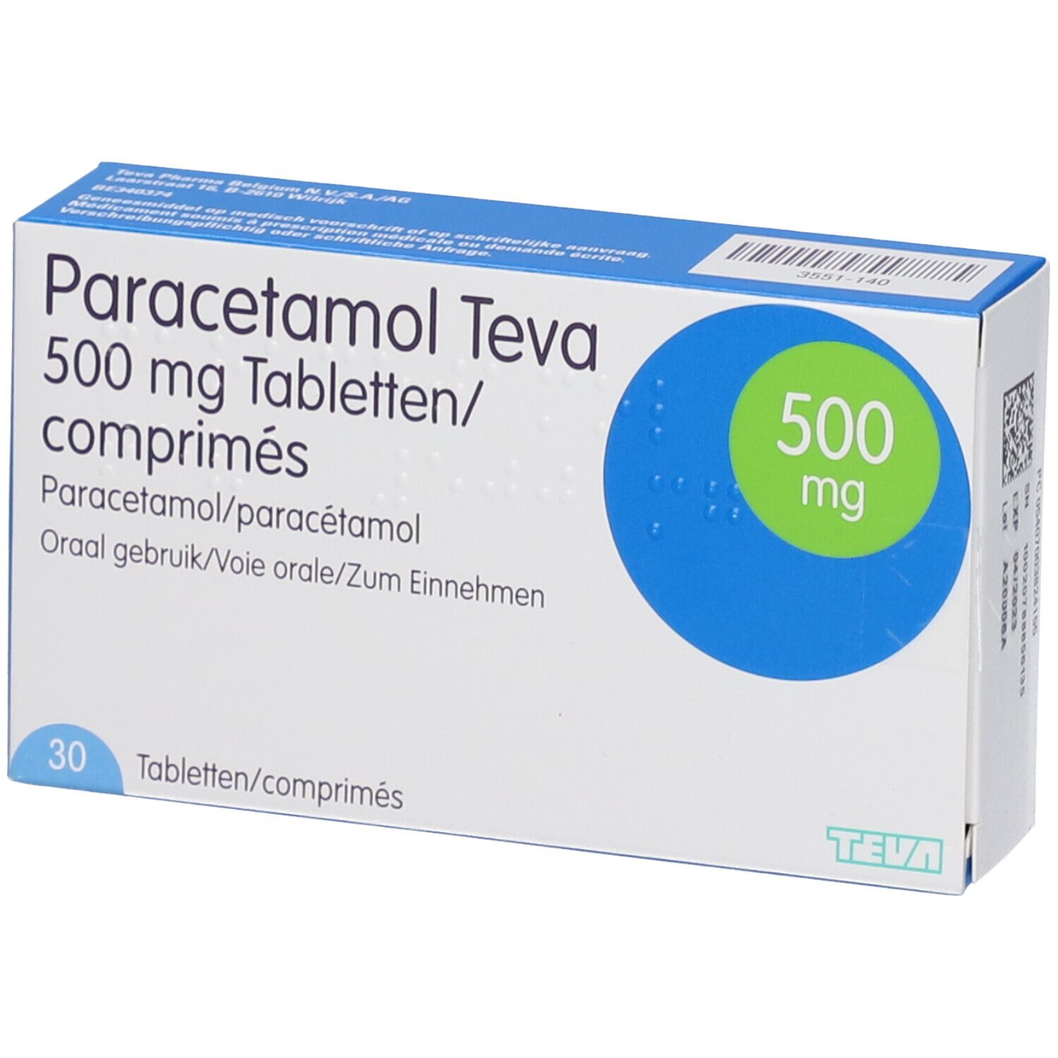 Paracetamol Teva 500mg