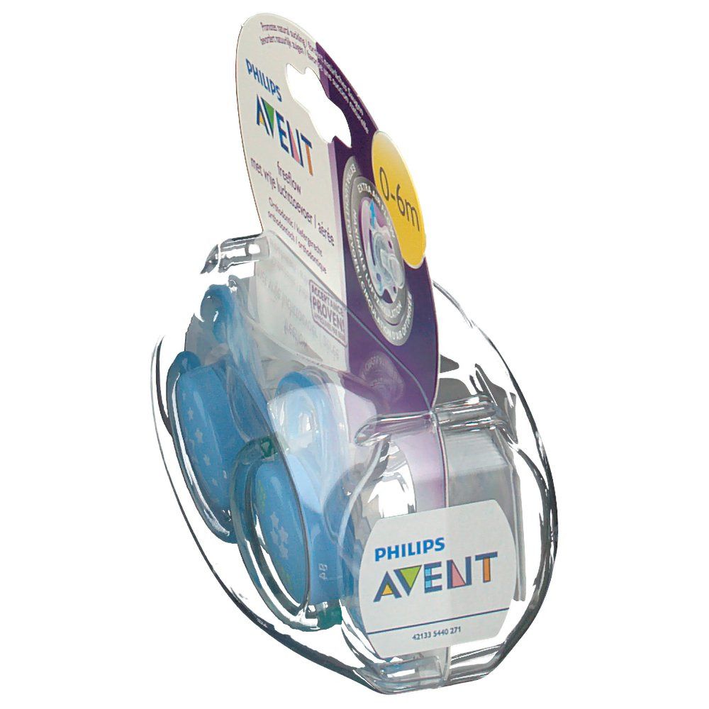 Avent Sucette Free Flow Fashion Garçon 0-6 Mois