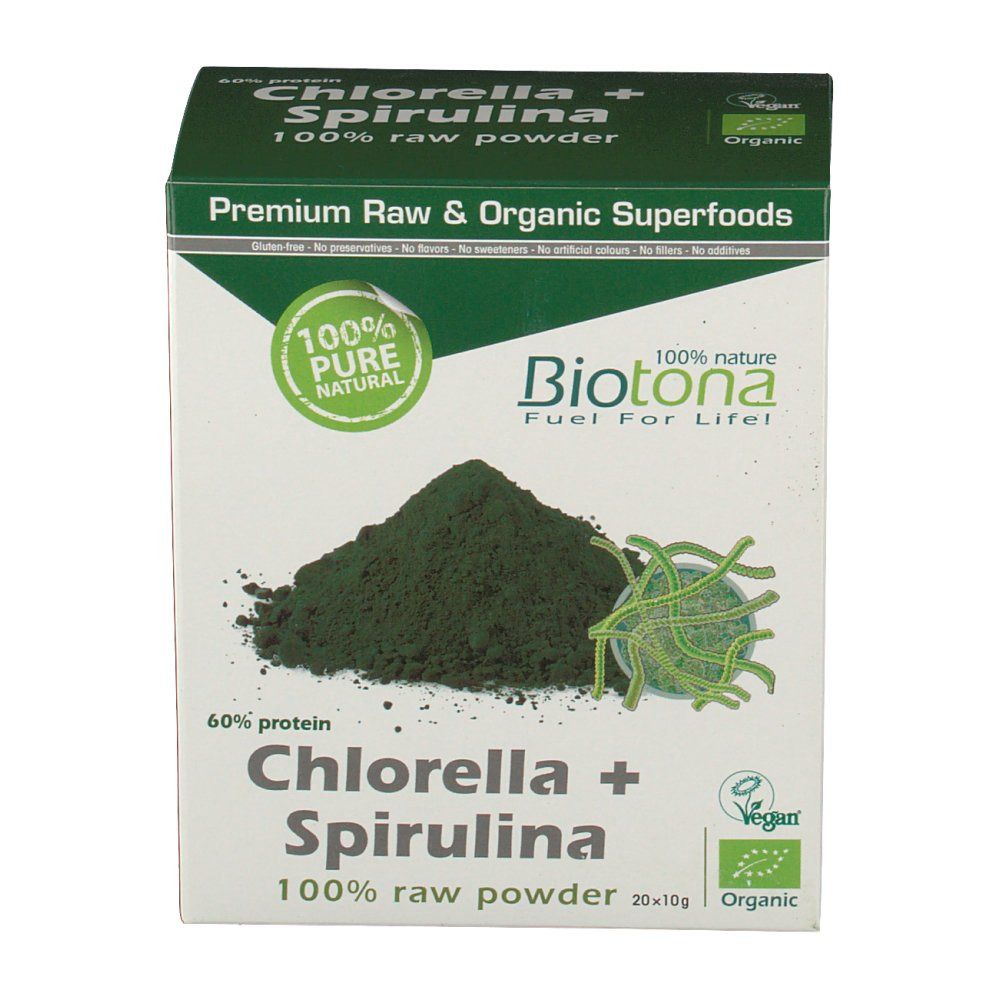 Biotona Bio Chlorella + Spiruline Raw