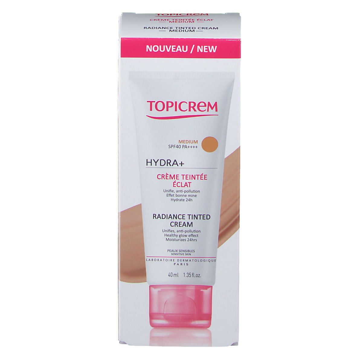 Topicrem Hydra+ Crème Teintée Medium SPF40