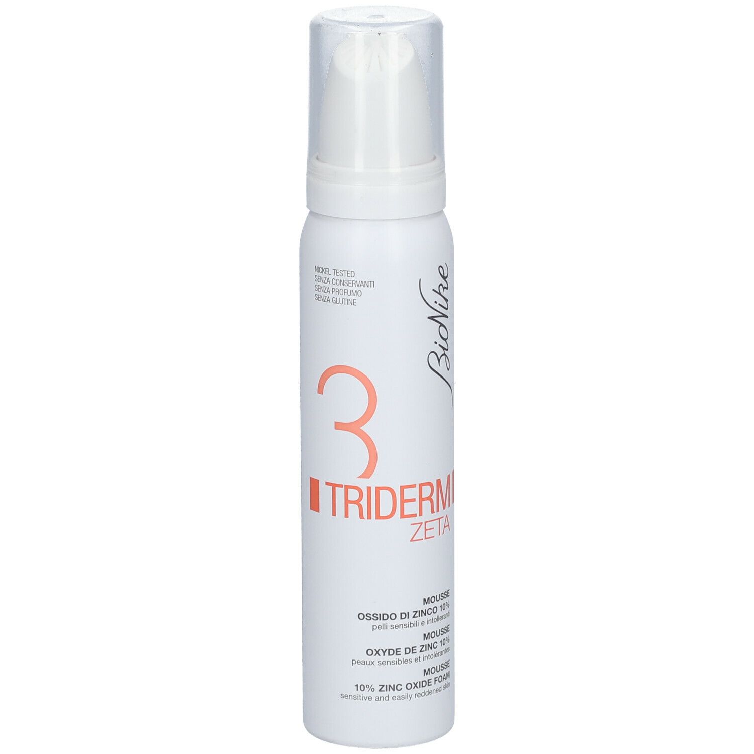 BioNike Tridrerm Zeta Mousse Oxyde de Zinc 10 %