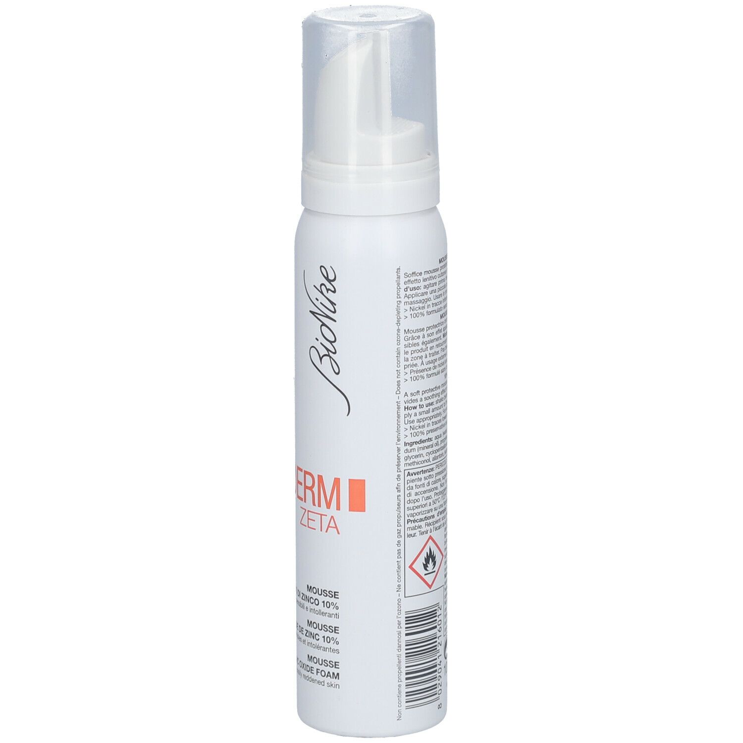 BioNike Tridrerm Zeta Mousse Oxyde de Zinc 10 %