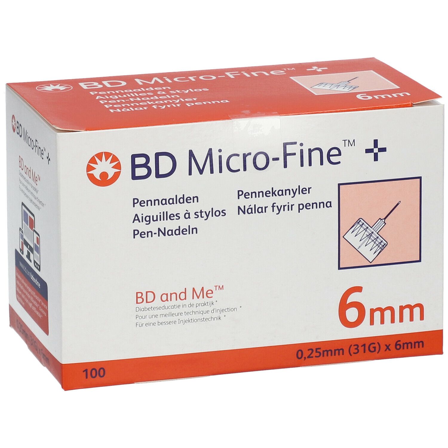 BD Micro-Fine Pennaalden 0,25mm 31g 6mm