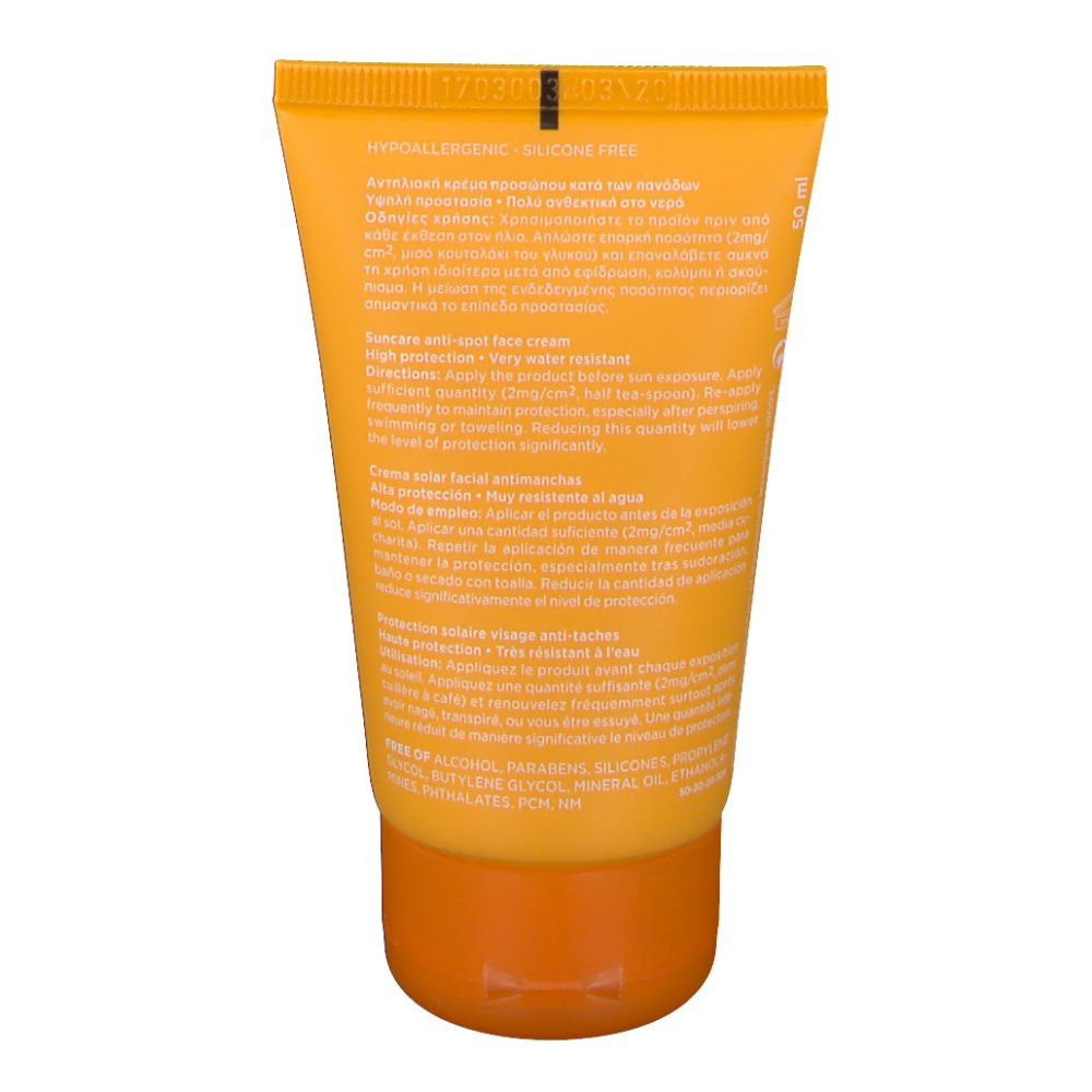 Apivita Suncare Anti-Spot Crème Visage Soleil Sea Fennel & 3D Pro-Algae SPF50