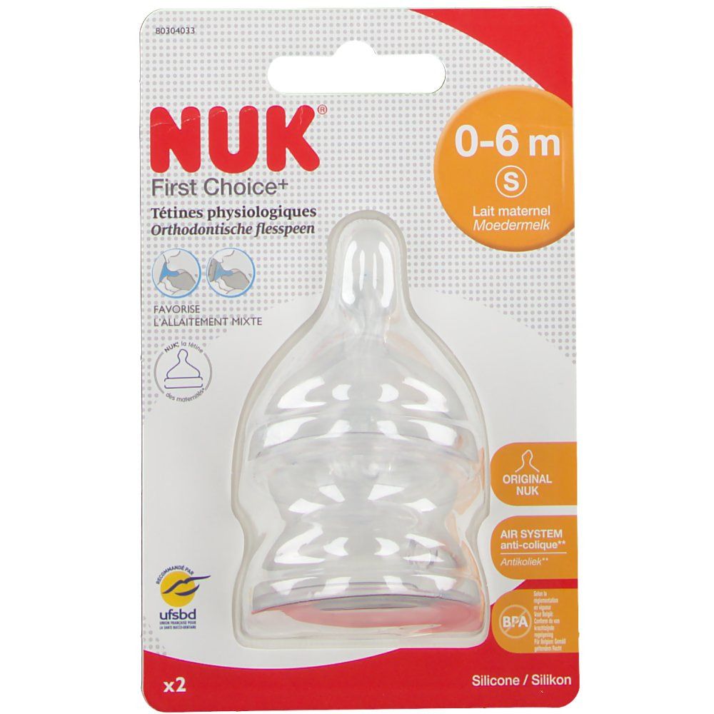 NUK Zuigspeen First Choice Silicoon Small +1