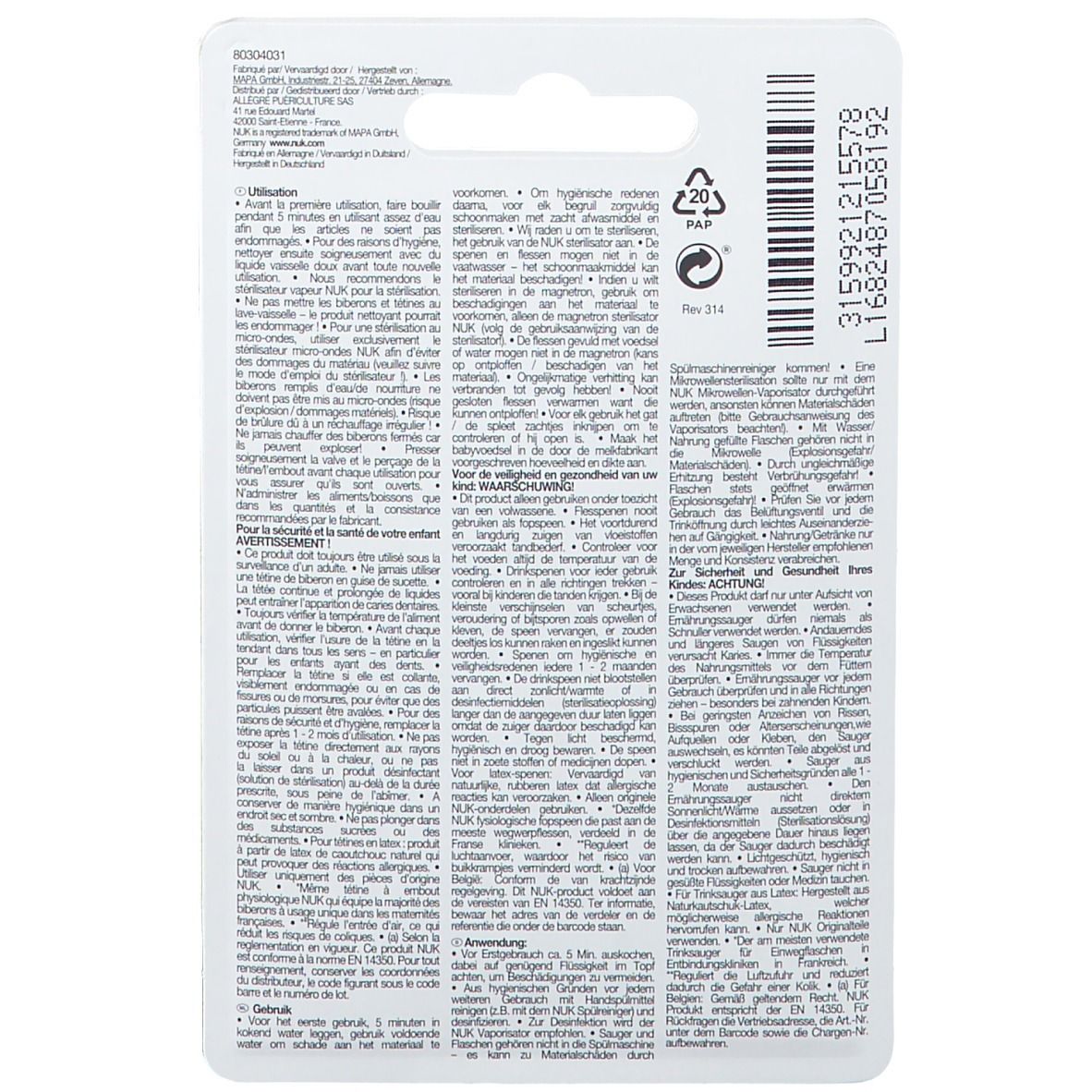 NUK Zuigspeen First Choice Silicoon XLarge +2
