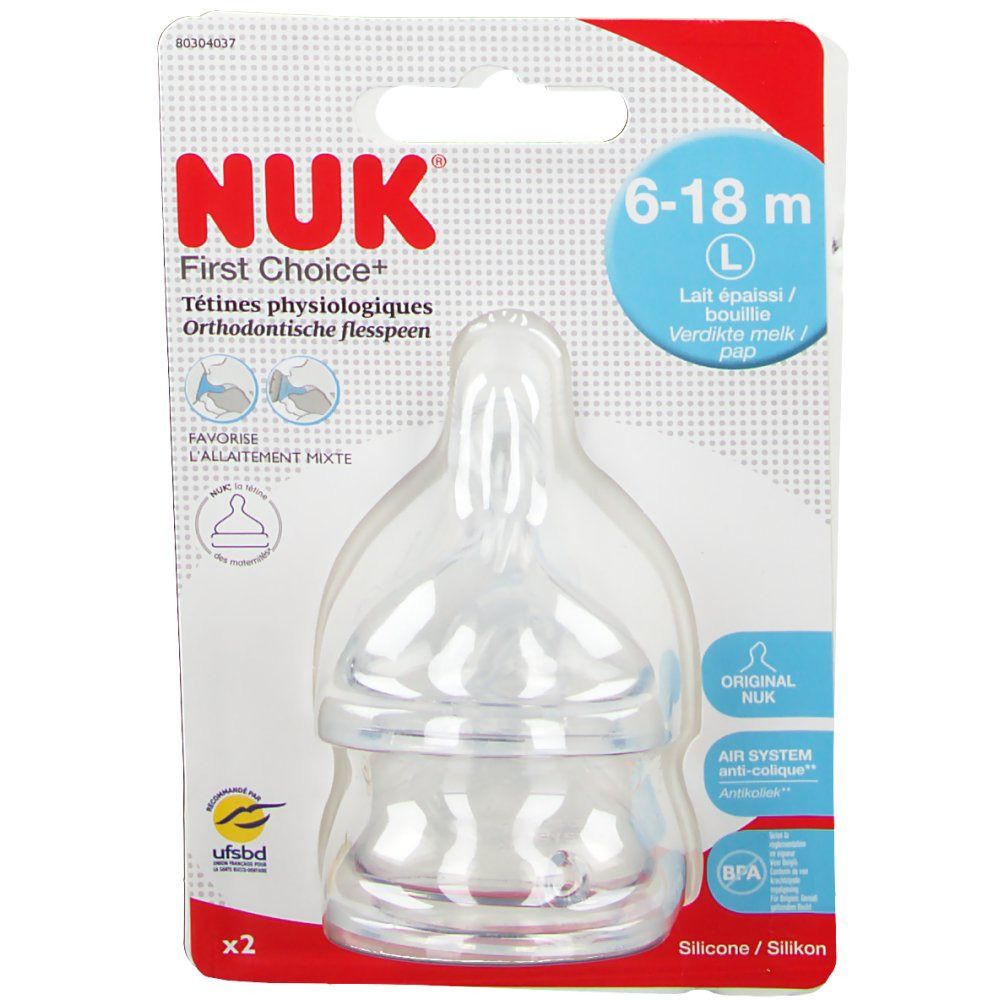 NUK Zuigspeen First Choice Silicoon Large +2