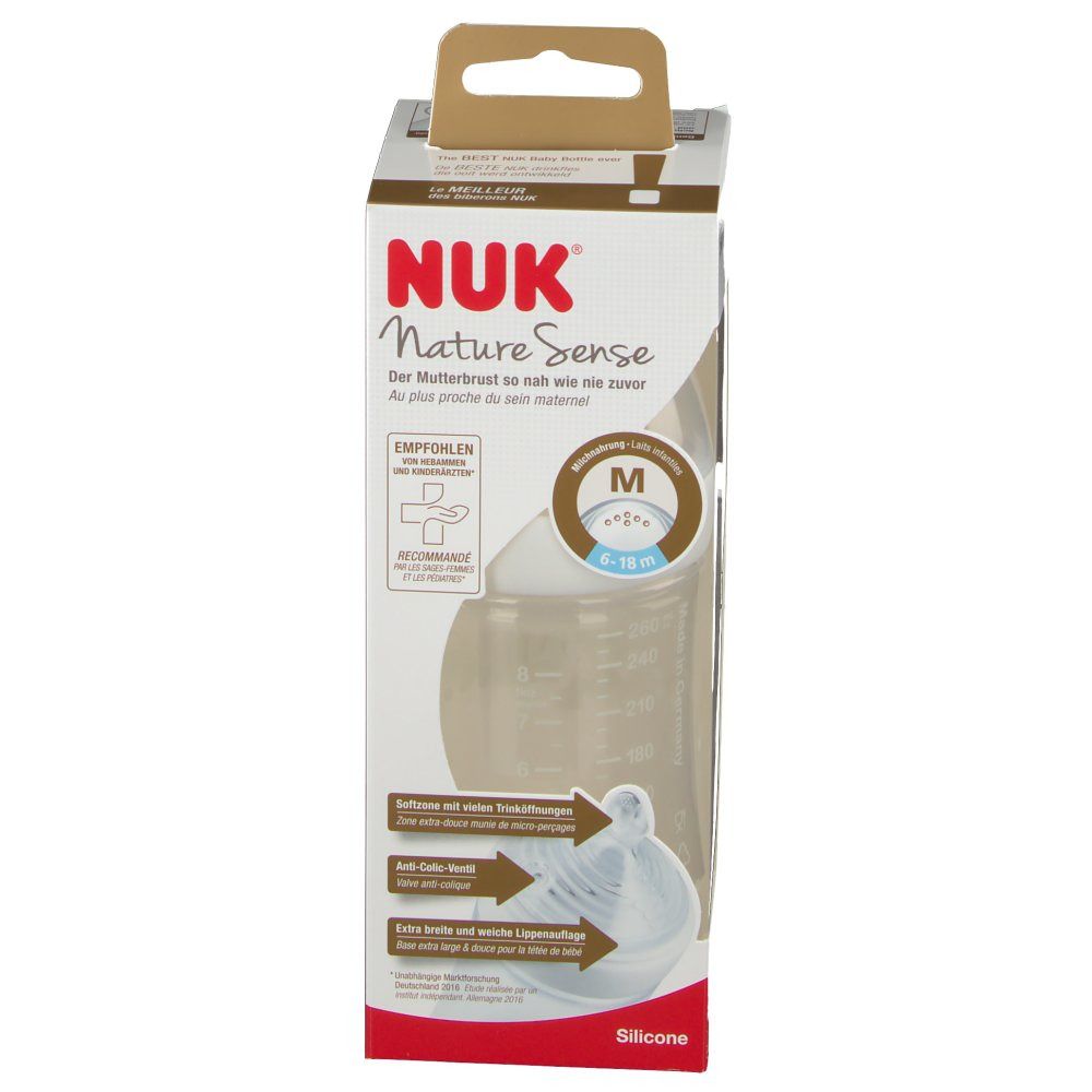 NUK Zuigfles Nature Sense Wit
