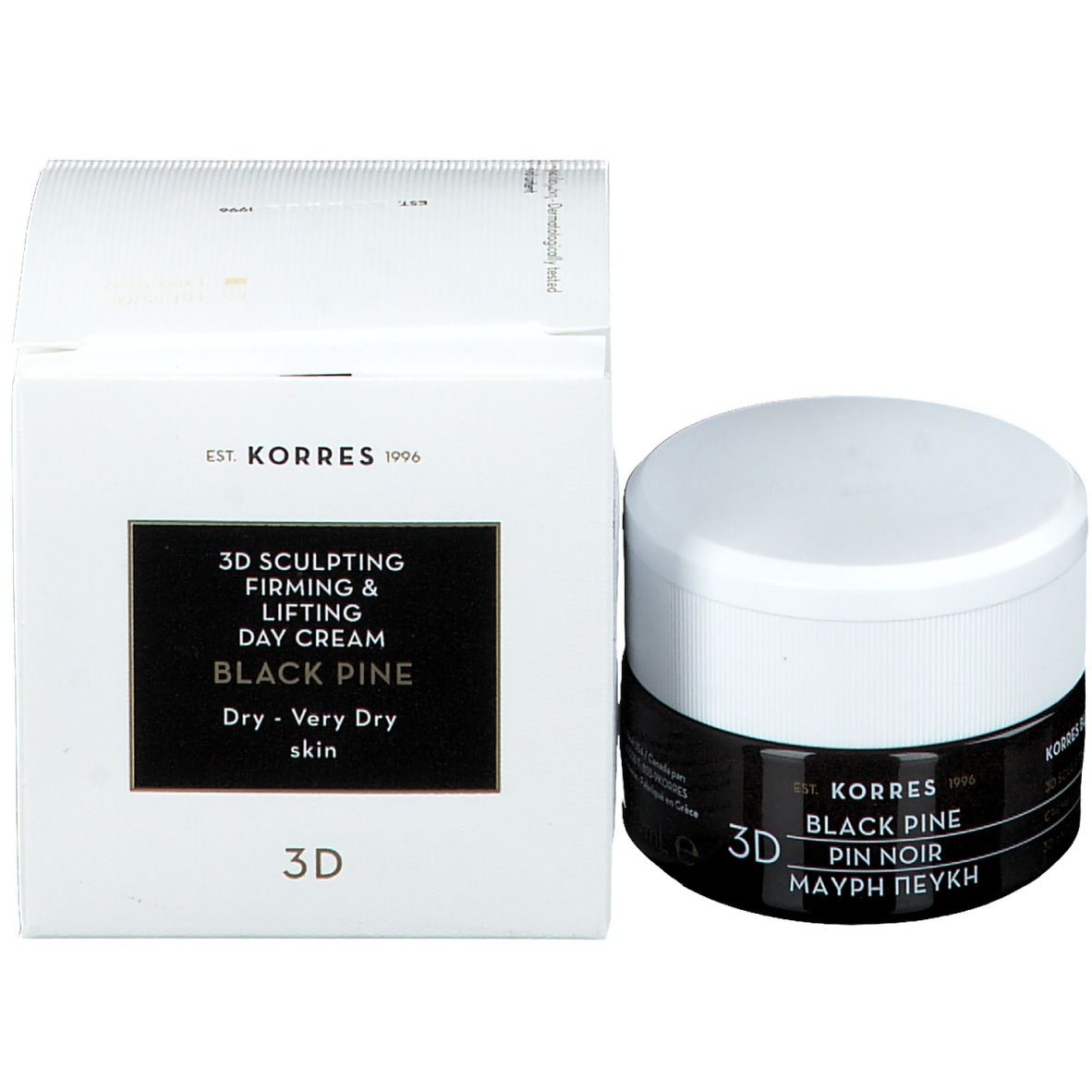 Korres Black Pine 3D Day Cream Dry To Very Dry Skin