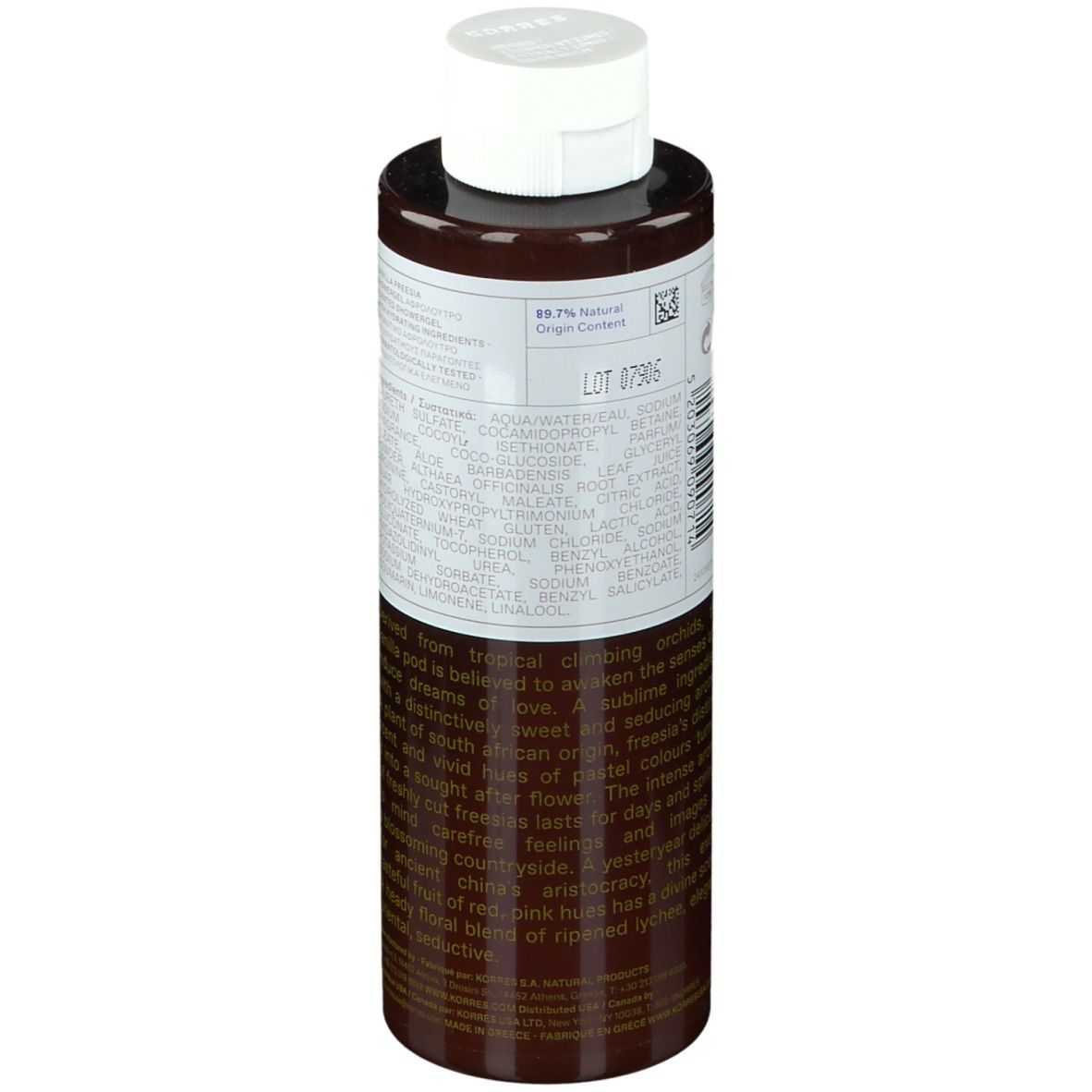 Korres Vanilla Freesia Shower Gel