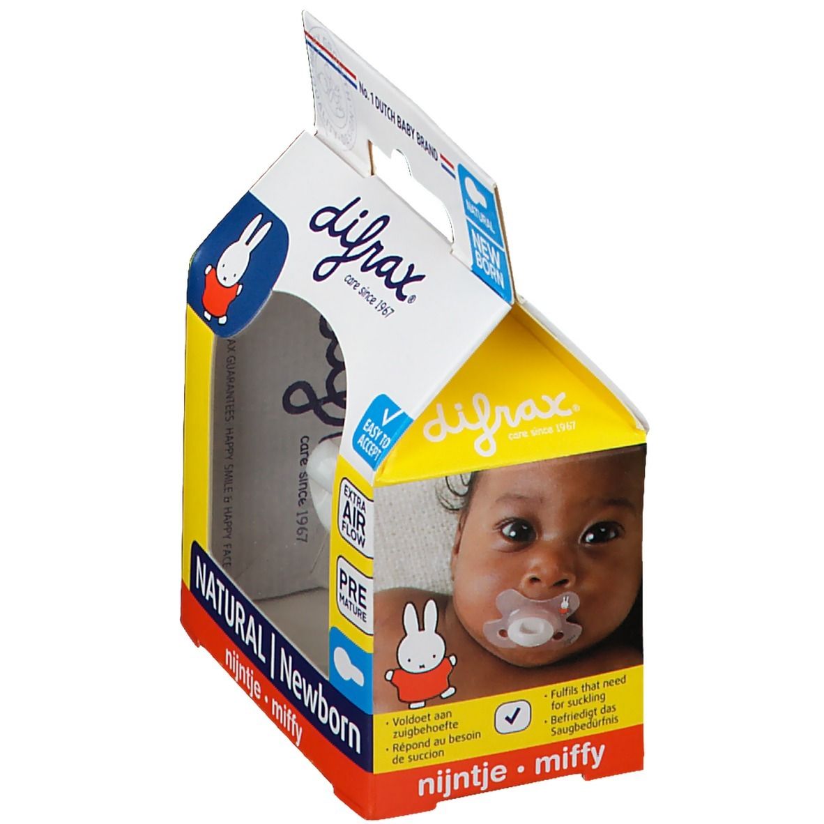 Difrax Fopspeen Natural Nijntje Newborn