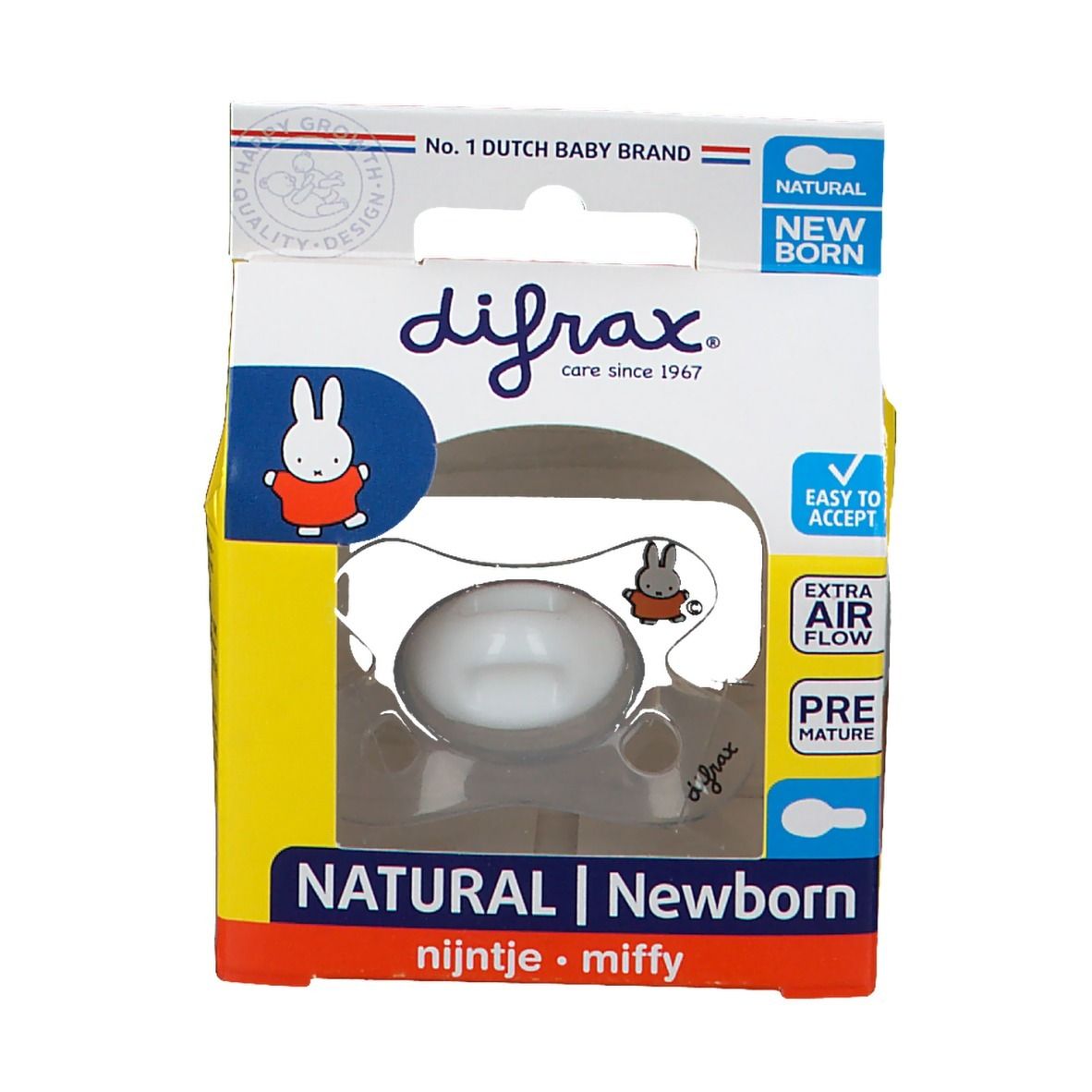 Difrax Fopspeen Natural Nijntje Newborn